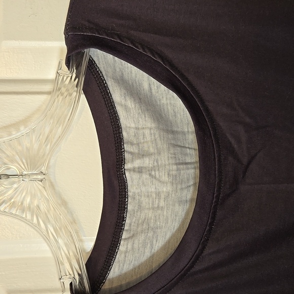 Ombre, Short Sleeve Tee, Black, Red, 5XL, Machine Washable, 100% Polyester, Soft - Picture 4 of 8